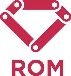 Ruby Object Mapper monochrome logo