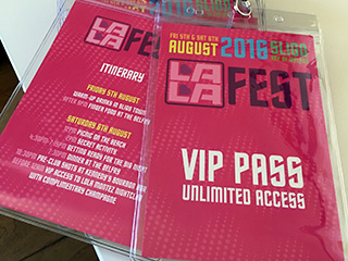 LalaFest festival badge/pass